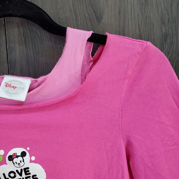 Disney Store Cuties T-Shirt Tank Top 😍 💗 Size XL 3/4 sleeves L👀K - Picture 4 of 10